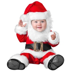 In Character Kostüm Bärtiger Weihnachtsmann, Lustiges Weihnachtskostüm für kleine Santa Cläuschen rot