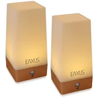 EAXUS Eaxus®️ 2er Set Nachtlampe & Kabellose Nachttischleuchte mit