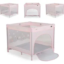 Cangaroo Laufstall Joyzi Matratze Reisebett faltbar Tasche vier Plüschfiguren rosa