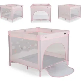 Cangaroo Laufstall Joyzi Matratze Reisebett faltbar Tasche vier Plüschfiguren rosa