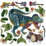 Tulup Aufkleber, 130x193 cm Dinozaur Instrumente