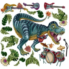 Tulup Aufkleber, 130x193 cm Dinozaur Instrumente
