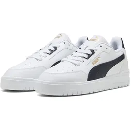 Puma Shuffle Downtown Damen Weiß/New Navy/Gold 45