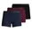 JACBASIC BAMBOO TRUNKS navy bordeaux schwarz weiß L