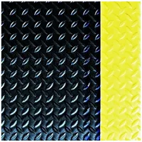 miltex Arbeitsplatzmatte PVC 60,0 x 90,0 cm schwarz/gelb