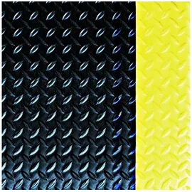 miltex Arbeitsplatzmatte PVC 60,0 x 90,0 cm schwarz/gelb