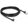 DeLock RJ45 Netzwerkkabel Cat.6A S/FTP Slim 90° unten gewinkelt - gerade 5 m Schwarz