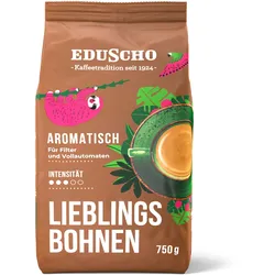 Eduscho Lieblingsbohnen Aromatisch - 750g Ganze Bohne - Intensität: 3/5