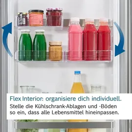Bosch Serie 6 KGN39AIAU Kühl-Gefrierkombination (363 l, 2030 mm hoch, Edelstahl)