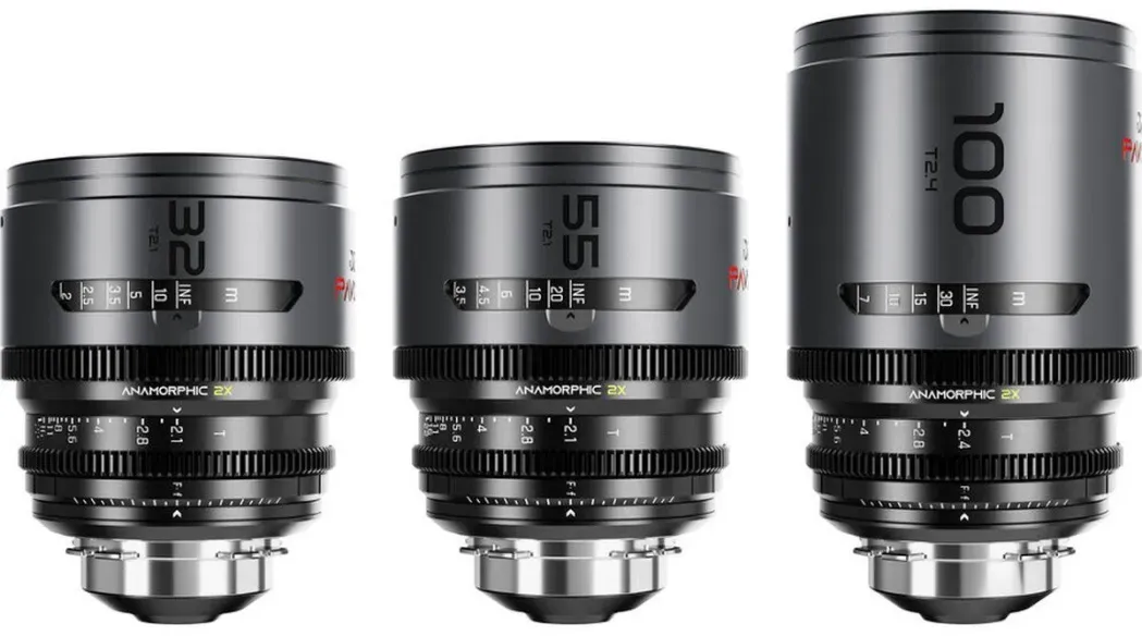 DZOFILM Pavo 2x Anamorphic 3-Lens Kit (32/55/100mm) Neutral Coating