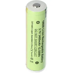 Panasonic 3400mAh Akku passend für den 3.7V 18650ICR für Steel wiederaufladbar 10W wiederaufladbare LED-Taschenlampe