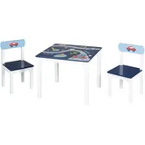 Rennfahrer blau/weiß