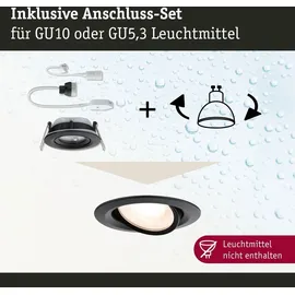 Paulmann 92460 LED-Einbauleuchte LED Schwarz matt