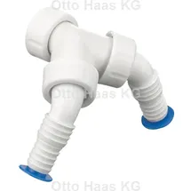 Haas + Sohn Kombi-Doppel-Geräteanschlusstülle 1" und 3/4"