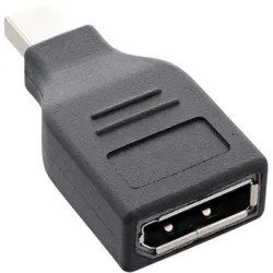 INLINE DisplayPort Adapter, mini DisplayPort Stecker auf DisplayPort Buchse, 4K