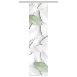 home in green LISON 1, grün, B:60cm H:245cm, Polyester, 245x60 cm, Blättermotiv, Farbe:grün, Größe:245 x 60 cm, Anzahl:1x