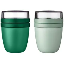 Mepal Lunchpot Ellipse Mixed Vivid Green/Nordic Sage 500 ml + 200 ml