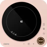 CIARRA Einzel-Induktionskochplatte Induktionskochfeld 1 Platte 2000W Einzelkochplatte Touch-Control VM1TIHA-P - Rosa