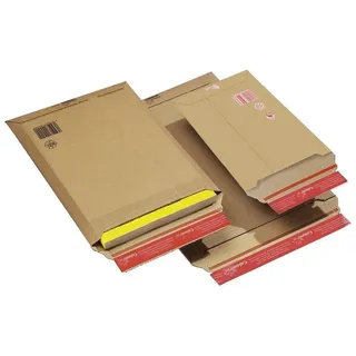 ColomPac Versandtaschen Wellpappe 235x340x35 mm A4+ braun