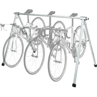 MCW Fahrrad-Sattelständer MCW-K39, Fahrradständer Aufhängebügel, Metall pulverbeschichtet 114x170x114cm ausziehbar