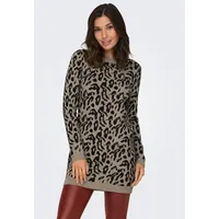 Only Strickkleid Animal Braun 34