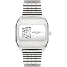 Liebeskind Berlin "Vinyl Vision", silberfarben, Armbanduhren, Damen, Quarzuhr, Armbanduhr, Damenuhr, LT-0390-MQ - Silber