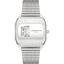 Liebeskind Berlin "Vinyl Vision", silberfarben, Armbanduhren, Damen, Quarzuhr, Armbanduhr, Damenuhr, LT-0390-MQ - Silber