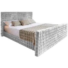 kaiser möbel Boxbett, Hellgrau, Holz, H2, Rechteckig, 160x200 cm Schlafzimmer, Betten, Boxspringbetten