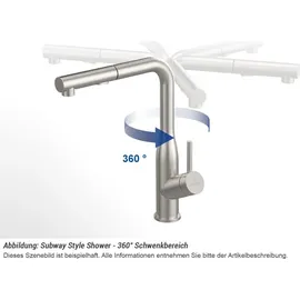 Villeroy & Boch Subway Style Shower edelstahl gebürstet 928500LC