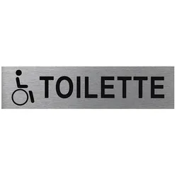 ProPlus SF_972077 Aluminium Türschild "Behinderten Toilette" 160x40mm Tür Schild