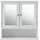 [en.casa] Freren 58 cm weiß