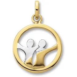 Sternzeichen-Anhänger ONE ELEMENT "Zwilling Sternzeichen Anhänger aus 333 Gelbgold", gold, Schmuckanhänger, Damen, Zwilling, Gelbgold 333, Damen Gold Schmuck Zwilling