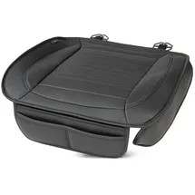 Walser Sitzauflage Auto Fernando, Qualitätssieger Sehr Gut*, Autositzauflage Vordersitze, Auto Sitzauflagen 1 Stück, Autositzschoner Vordersitz Kunst Leder, Autositzkissen Fahrersitz schwarz