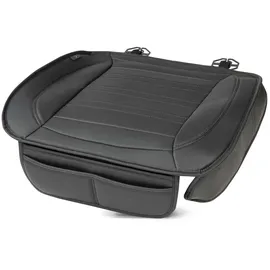 Walser Sitzauflage Auto Fernando, Qualitätssieger Sehr Gut*, Autositzauflage Vordersitze, Auto Sitzauflagen 1 Stück, Autositzschoner Vordersitz Kunst Leder, Autositzkissen Fahrersitz schwarz