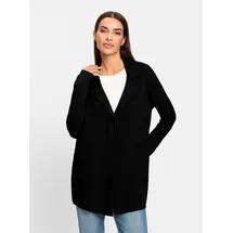 Heine Strickjacke Langarm Feinstrick Schwarz 50