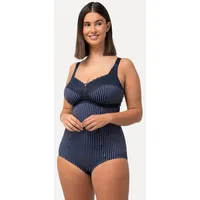 Ulla Popken Große Größen Shaping-Body, Damen, blau, Größe: 105C, Baumwolle/Synthetische Fasern/Elasthan, Ulla Popken