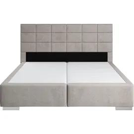 Cotta Boxspringbett COTTA "Simba", grau (elephant), L:209cm, Komplettbetten, Boxspringbett, wahlweise mit oder ohne Matratze und Topper bestellbar