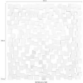 SalesFever Moneglia 102 x 100 cm Silber