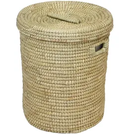 Frank Flechtwaren Großer Wäschekorb mit Deckel,