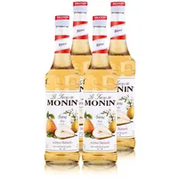 Monin Sirup Birne 700ml - Cocktails Milchshakes Kaffeesirup (4er Pack)