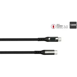Good Connections USB 2.0 Lade- und Datenkabel (100W) mit Digitalanzeige USB-C 1m