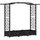 vidaXL Hochbeet mit Rankgitter und Dach 169 x 40 x 125 cm Schwarz