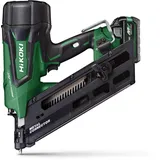 Hikoki Akku-Ankernagler 34° - 36 V, 38-64 mm Nägel, 2 Nägel/Sek., Brushless Motor, werkzeuglose Tiefeneinstellung, bis zu 900 Nägel pro Ladung, ohne Akku und Ladegerät, inkl. Aufbewahrungskoffer