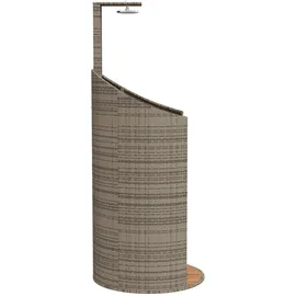 vidaXL Gartendusche grau 100x100x241,5 cm