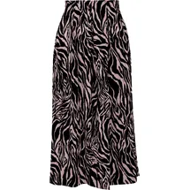 QS Midi-Rock Gemusterter Schwarz/Pink 36