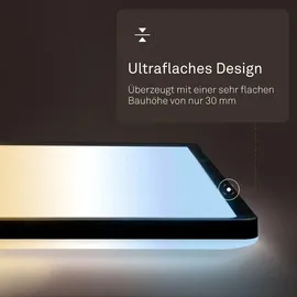 B.K.Licht LED Panel 1 58x20 cm eckig schwarz