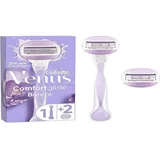 Gillette Comfortglide Breeze Rasierer + 2 Klingen