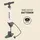 Prophete Alu-Fußstandpumpe m. digitalem Manometer orange/weiß
