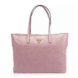 GUESS Shopper Power Play Large Tech Tote Rosewood Logo