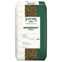 FUCHS Professional - Bohnenkraut gerebelt | Ideal zum Würzen von Eintöpfen und Bohnengerichten | Profi-Qualität für Großverbraucher und Gastronomie | 400 g im großen Beutel